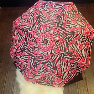 Justice Pink and Zebra Print Umbrella